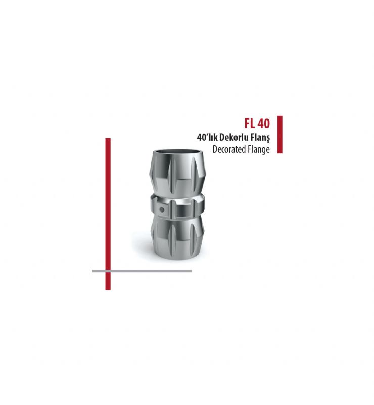 40'lık Dekorlu Flanş