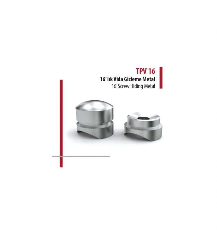 16'lık Vida Gizleme Metal